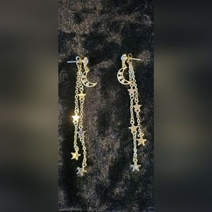 Moon and Star Earrings